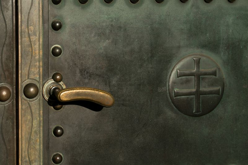 Completed Metal Door Repair